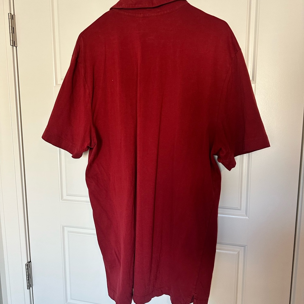 James Perse Rich Red Polo Shirt - Picture 5 of 5